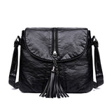 Women Shoulder Bag High Quality Soft Artificial Leather Tassel