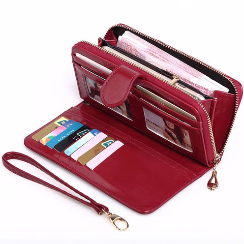 Baellerry Wallet  Leather  Multifunction Big Capacity Card Holders