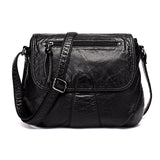 Women Soft Washed PU Leather Crossbody Bag