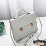 Candy Color  Solid Small Square simple style shoulder handbags