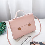 Candy Color  Solid Small Square simple style shoulder handbags