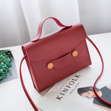 Candy Color  Solid Small Square simple style shoulder handbags