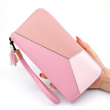 Wallet Leather Tassel Phone Pocket Card Holder