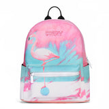 Lovely Animal Flamingo Backpacks College Shoulder bag