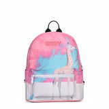 Lovely Animal Flamingo Backpacks College Shoulder bag