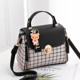 Women Shoulder Bag Lattice Pattern