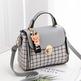 Women Shoulder Bag Lattice Pattern