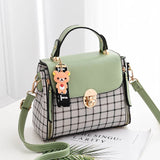Women Shoulder Bag Lattice Pattern