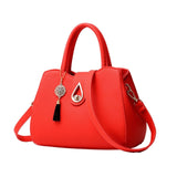 Women Handbag Tassel High Quality PU Leather Bags