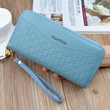 Wallet Leather Double Zipper