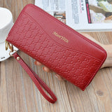 Wallet Leather Double Zipper