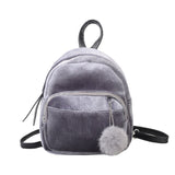 Women Backpack Soft Mini Ball