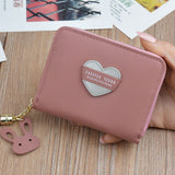 Wallet Tassel Cute Leather Zipper Credit Card Holder